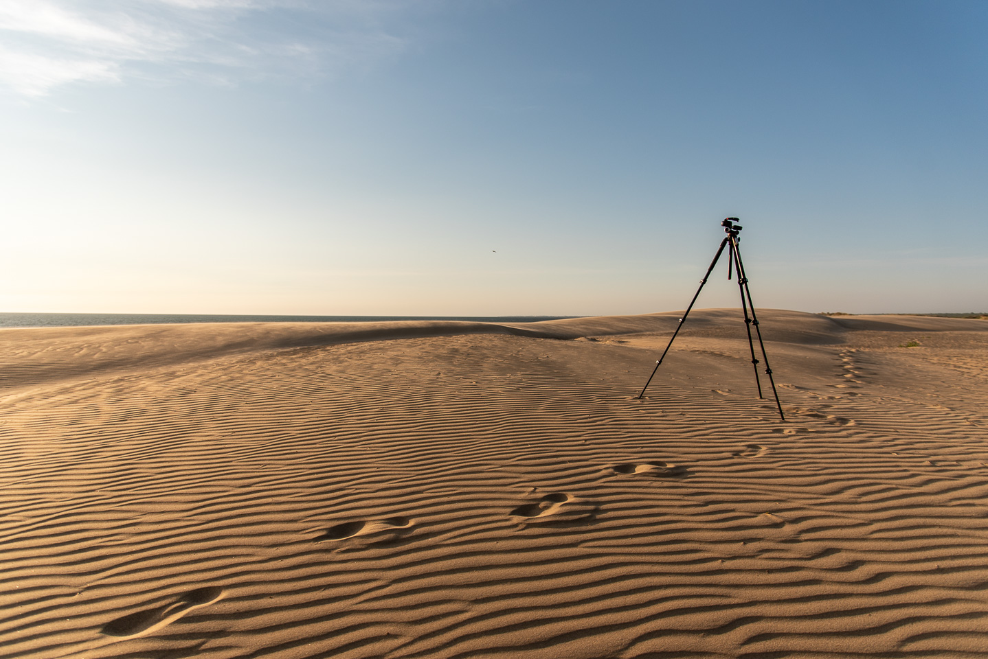 Dune et trépied