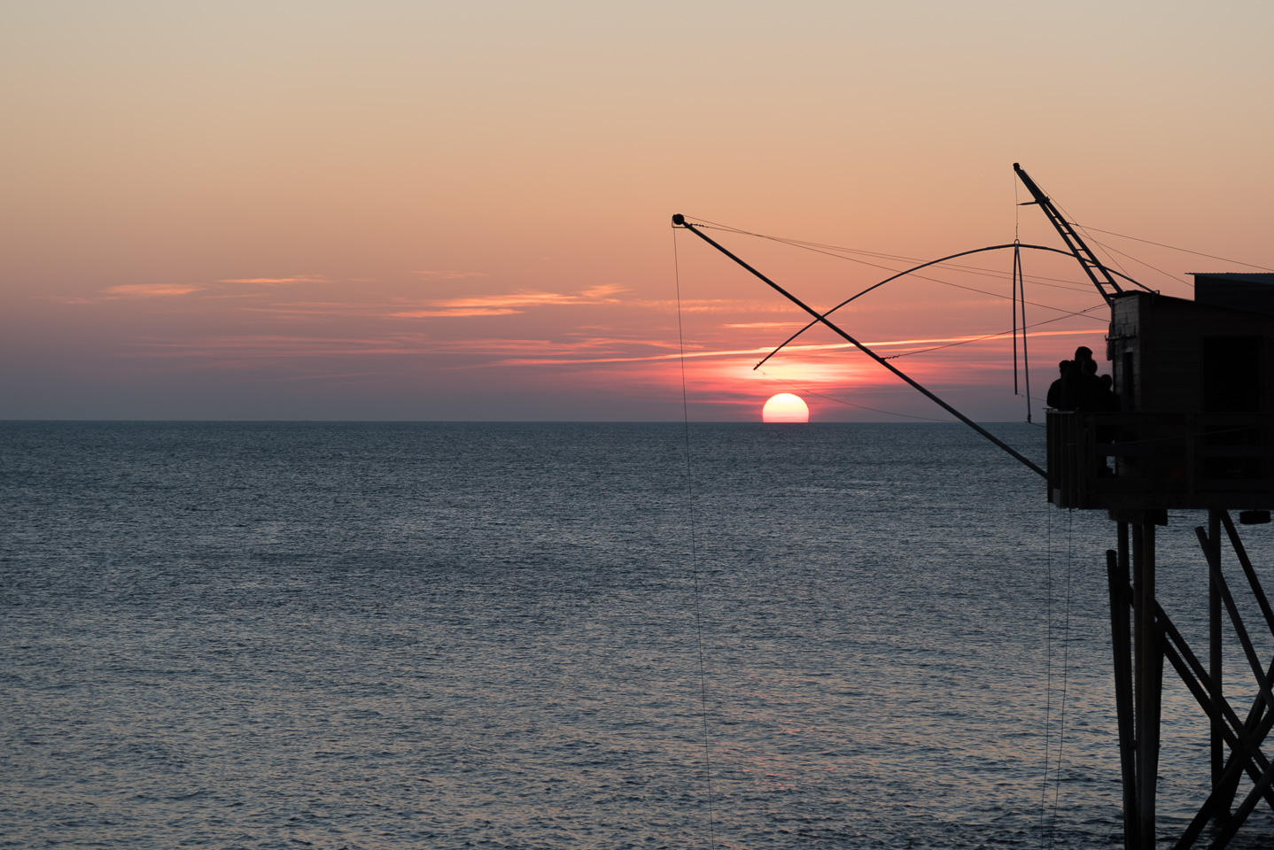 Pêche au couchant